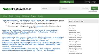 NationFeatured.com - National to local business related information listings. 