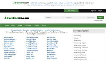 Advertiserzz.com - National to local business related information listings. 