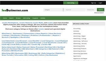 SeeBusinesses.com - National to local business related information listings.