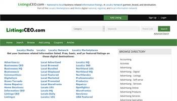 ListingsCEO.com - National to local business related information listings.