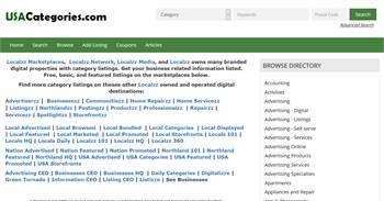 USACategories.com - National to local business related information listings. 